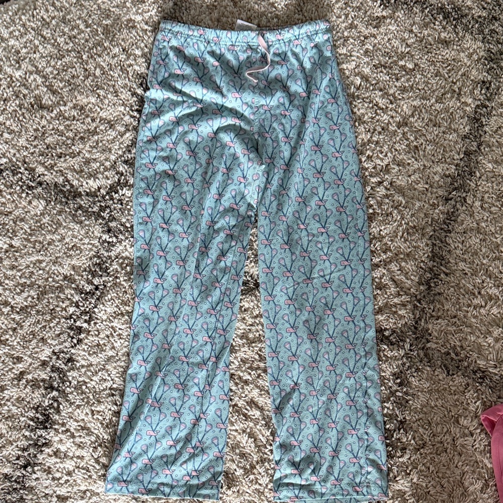 Vineyard Vines Kids Mint Blue lacrosse pajamas Lounge Pants
